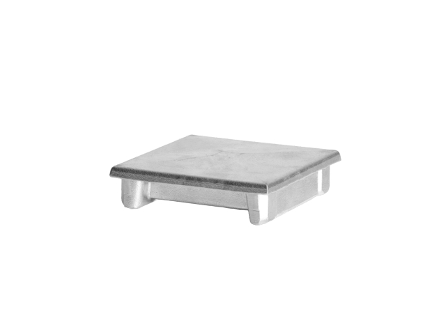 Aluminiumkappe für Pfosten 100x100 flach - natur